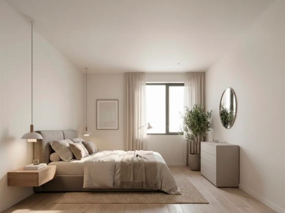 Chambre lumineuse de belle superficie dans une villa neuve à Commugny